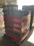 ASSORTED AKRO-MILS PLASTIC BINS; MODELS MAY INCLUDE 37-608; APPROXIMATELY 30...