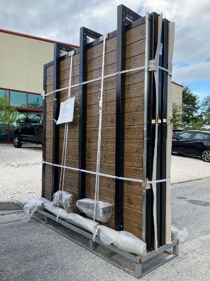 UNUSED 26FT ELECTRIC SLIDING GATES, 4 PIECES PER SET