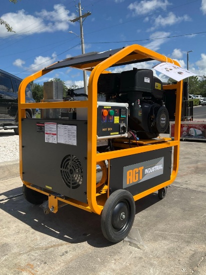 UNUSED AGT INDUSTRIAL HPW4000 HOT WATER PRESSURE WASHER,GAS POWER, DIESEL BURNER, ELECTRIC START,...