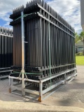 UNUSED GARDEN / PUBLIC SPACE FENCE, APPROX 10ft L x 7ft H, 30PCS FENCE WITH 31PCS POST...