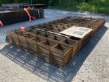 ( 1 ) STACK OF UNUSED METAL STEEL WIRE REMESH SHEET, APPROX 36in X 72IN , APPROX 50 IN STACK