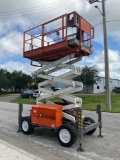 SNORKEL ROUGH TERRAIN SCISSOR LIFT MODEL S2770RT , DIESEL , 4WD, APPROX MAX PLATFORM HEIGHT 27FT,...