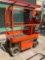 2016 JLG MANLIFT MODEL 1230ES, ELECTRIC, APPROX MAX PLATFORM HEIGHT 12FT, NON MARKING TIRES, BUIL...