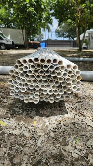 LOT OF PVC PLUMBING PIPE...ASTM D1785 SCH40, APPROX...3/4in x 10ft, APPROX 1000ft BUNDLE ( PLEASE...