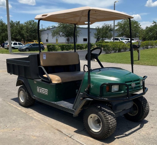 EZ GO MP 1200 GOLF CART, GAS POWERED, HYDRAULIC DUMP BED, HITCH , BILL OF SALE ONLY, RUNS AND DRI...