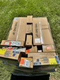 PALLET OF ELECTRICAL PANELS & BREAKER BOXES PLUS MORE MISC ELECTRICAL PARTS, UNKNOWN WORKING COND...