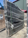SET OF UNUSED GREAT BEAR 14FT BI PARTING WROUGHT IRON GATES, 7FT EACH PIECE (14' TOTAL WIDTH). 2