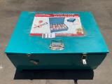 UNUSED RATCHET TIE DOWNS &...FLATPACK TOOL BOX, APPROX ( 16 ) PCS TOTAL,... 2in X 27FT-5T RATCHET...