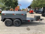 2023 X-STAR 750 GALLON TANK TRAILER, APPROX 10400 GVWR, STORAGE BOX IN FRONT , BILL OF SALE ONLY...