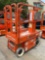 2017 SNORKEL MAN LIFT MODEL TM12E ANSI , ELECTRIC, APPROX MAX PLATFORM HEIGHT 12FT, NON MARKING