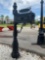 DECORATIVE POST MAILBOX, APPROX 57in T...