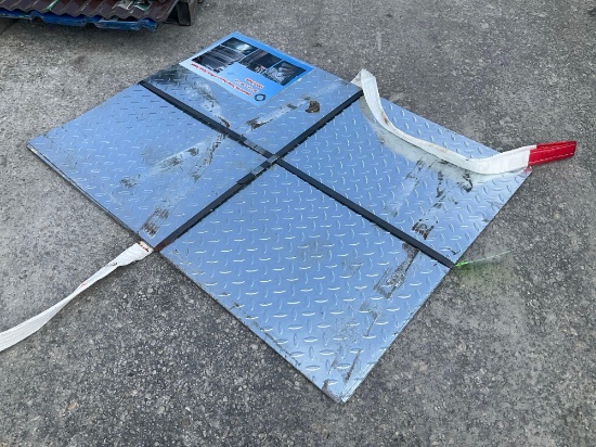 GALVANIZED STEEL DIAMOND PLATE SHEET METAL, APPROX 36in X 49in , APPROX 10PCS IN STACK
