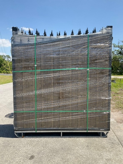 UNUSED HEAVY DUTY 14FT GATE, 2 PIECES PER SET, ( PLEASE NOTE RACK NOT INCLUDED , STOCK PH