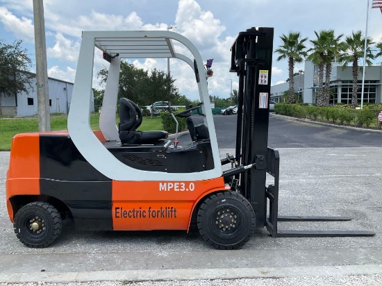 2024 MACHPRO...FORKLIFT MODEL MP-E3.0, APPROX. 6,000 LB CAPACITY,