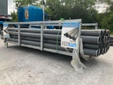 UNUSED UPVC RIGID NON-METALLIC CONDUIT, APPROX 4in x 10FT, APPROX 30 IN BUNDLE