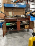 KNAACK UTILITY...STORAGE CHEST WITH CONTENTS,...APPROX 61in...W x 31in...L x 44in...T