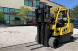 2014 HYSTER FORKLIFT MODEL S120FTS, LP POWERED, APPROX MAX CAPACITY 12,000LBS, MAX HEIGHT 163in, ...