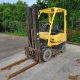 HYSTER FORKLIFT MODEL H40FTS, LP POWERED, APPROX MAX CAPACITY 4,000 LBS, MAX HEIGHT 186IN