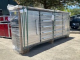 UNUSED STEELMAN STAINLESS STEEL WORK BENCH , APPROX 7FT, 10 DRAWERS, ANIT-SLIP MAT, ALUMINUM HAND...