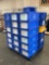 ASSORTED MULTICOLORED PLASTIC BINS; MULTIPLE MAKES, SIZES, & MODELS, INCLUDING SSISCHAEFER MODEL
