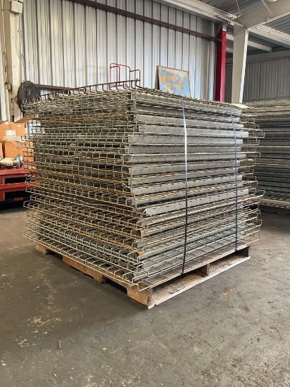 PALLET OF WIRE GRATES FOR PALLET RACKING, APPROX 48in x 46in