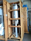 UNUSED INDUSTRIAL STAINLESS VERTICAL TANK