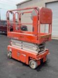 2018 SNORKEL SCISSOR LIFT MODEL S3219E ANSI , ELECTRIC, APPROX MAX PLATFORM HEIGHT 19FT, NON MARK...