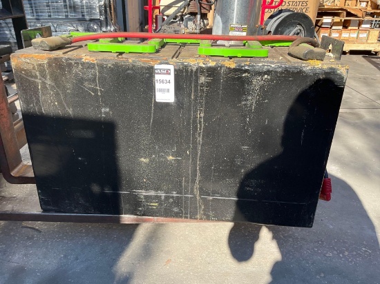 INTERSTATE BATTERIES FORKLIFT BATTERY TYPE 012085F15C02I, APPROX 24V, APPROX 36" W x 13" L x 23"....