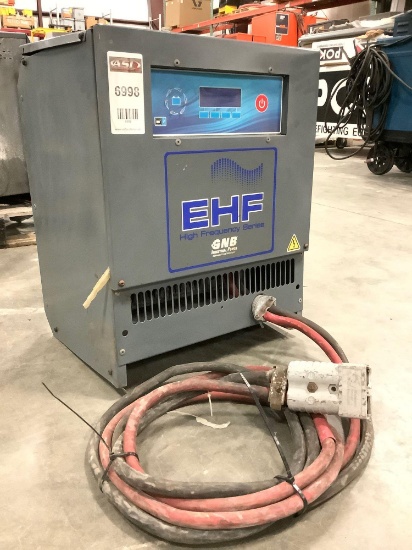 GNB EHF HIGH FREQUENCY SERIES BATTERY CHARGER MODEL EHF 36T150M, APPROX DC VOLTS 36, PHASE 3