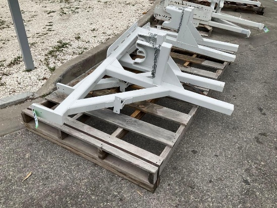 ( 2 ) HEAVY DUTY EQUIPMENT POLE RACKS FOR TRUCKS, APPROX 70" EACH