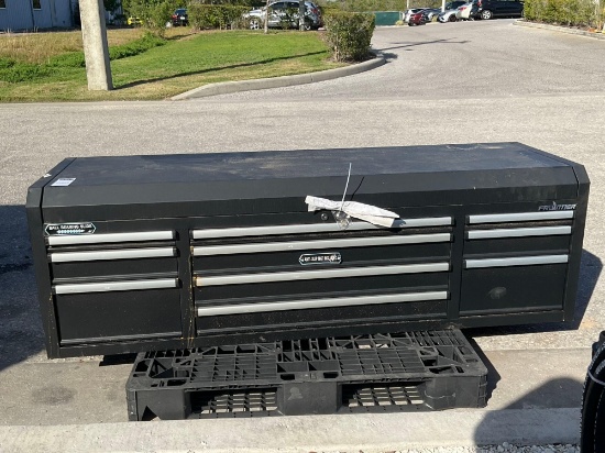 FRONTIER TOOL BOX, APPROX 10 DRAWERS,...APPROX...72? L X 23? W X 23? H