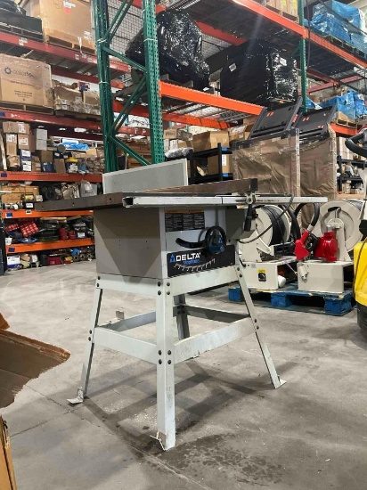 DELTA SHOPMASTER 10in TABLE SAW MODEL TS350, 120V, 3600 RPM, WORKS...