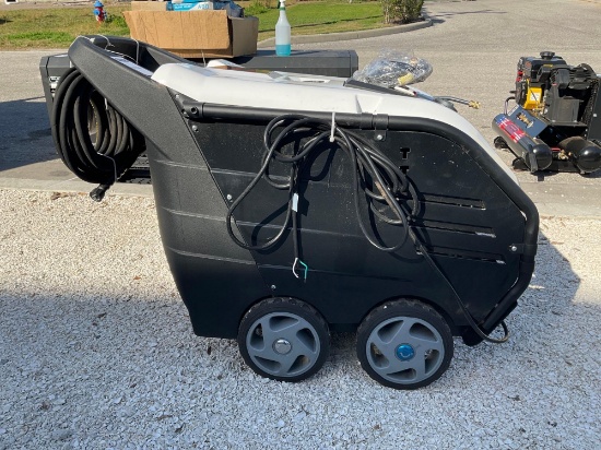 UNUSED POWERTRAIN HOT WATER PRESSURE WASHER MODEL PT-2203HW, DIESEL, APPROX MAX PSI 2200, APPROX ...