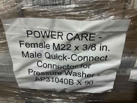 PALLET OF UNUSED POWERFIT PRESSURE WASHER GUNS / REPLACEMENT TRIGGER HANDLES M22 CONNECTION MODEL...
