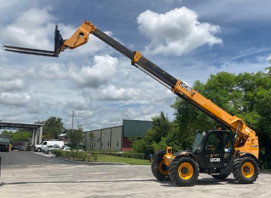 JCB TELESCOPIC TELEHANDLER...MODEL 507-42F, DIESEL, 4X4, ENCLOSED CAB, A/C IN CAB, APPROX MAX LIF...