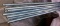 STEEL THREADED ROD 1/4in -20UNC 10FT LENGTH, APPROX 100PCS