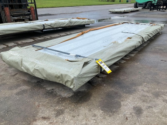 UNUSED 2024 GALVALUME STEEL SIDING / ROOFING PANELS, APPROX 119in L x 37in W, APPROX 100 TOTAL...