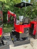UNUSED 2024 VICSEC MINI CRAWLER EXCAVATOR MODEL VC13C, GAS POWERED,RUBBER TRACKS, BUCKET WITH TEETH