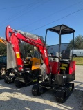 UNUSED 2024 VICSEC MINI CRAWLER EXCAVATOR MODEL VC13, GAS POWERED,RUBBER TRACKS, BUCKET WITH TEET...