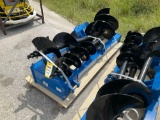 ( 1 ) UNUSED 2024 GIYI AUGER ATTACHMENT FOR MINI SKID STEER, BITS APPROX 8in / 12in & 16in