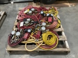 PALLET OF ASSORTED HOSES & SOME GAUGES