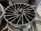 UNUSED LEXANI WHEEL CORP WRAITH 663-2210-13-38BPVD RIMS , APPROX 22 X 10..., ( 4 ) RIMS IN SET