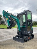 UNUSED 2024 IR MINI EXCAVATOR MODEL IRE18, GAS POWERED, ENCLOSED CAB, A/C AIR CONDITION