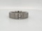 14K WHITE GOLD PRINCESS CUT DIAMOND RING. 12.6 GRAMS. APPROXIMATELY .12CT DIAMOND
