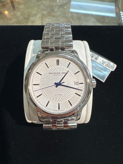 RAYMOND WEIL MAESTRO SS SILVER DIAL WATCH