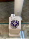 BELLE ETOILE ENAMEL STERLING SILVER RING