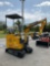 UNUSED 2023 AGROTK MINI EXCAVATOR MODEL H15, GAS POWERED, RUBBER TRACKS, BUCKET WITH TEETH & THUM...