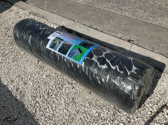 ( 1 ) ROLL OF UNUSED WOVEN LANDSCAPE FABRIC, APPROX 13ft W x 300ft L , APPROX 300FT TOTAL