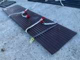 ( 1 ) STACK OF UNUSED METAL ROOF WALL PANELS , APPROX 35in X 12FT , APPROX 30 PANELS IN STACK