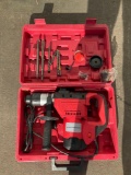 UNUSED...ELECTRIC ROTARY HAMMER DRILL WITH CARRY CASE... AND BITS